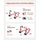thumbnail image 2 of VEVOR Elevador de caballete delantero y trasero para motocicleta, 850 lb, brazo basculante Spoolift Paddock, color rojo, 2 of 9