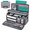 Gray, variant on LAVFOX Double Layer Cricut Carrying Case with Mat Pocket, Purple