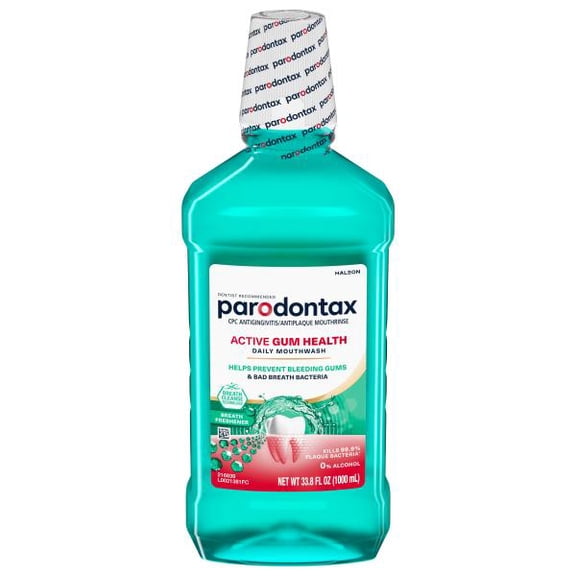 Parodontax Active Gum Health Breath Freshener Mouthwash, 33.8 fl oz