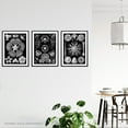 thumbnail image 3 of Set of 3 Sea Urchins Black and White Haeckel Vintage Illustrations Detailed Echinidea Starfish Study Unframed Wall Art Living Room Poster Prints Pack, 3 of 5