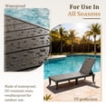 thumbnail image 5 of Homall Outdoor Chaise Lounge Chairs Set of 2, 5-Position Adjustable Waterproof Patio Outdoor Chaise Lounge,Brown, 5 of 8