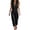 Black, variant on Jumpsuits for Women Collared Sleeveless Zip Front Cargo Jumpers with Multi-Pocket Summer Casual Comfy Rompers Black S