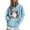 Blue, variant on Halloween Hoodies for Womens Cute Ghost Party Printed Top Fall Winter Fleece Sweatshirts Casual Loose Long Sleeve Tops Halloween Pullover Outwears with Pocket