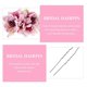 thumbnail image 4 of Flower Hairpin Simulation Hair Clips for Women Use 3Pcs Pink Set, 4 of 5