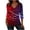 7-Wine, variant on 250th American Flag Shirts Women 4th of July V-Neck 3/4 Sleeve Patriotic T-Shirt 2026 Independence Day Tops