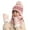 Pink, variant on 1 Set 2-5 Years Toddler Winter Hats, Kids Winter Hat Gloves Scarf Set Baby Winter Hat Baby Beanie Knit Warm Set for Boys Girls