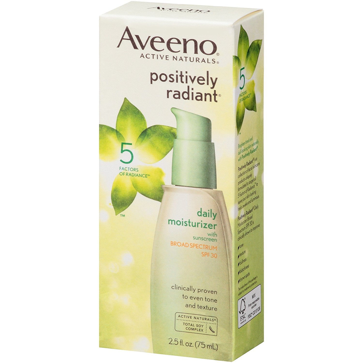 aveeno radiant moisturizer spf 30