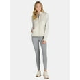 thumbnail image 2 of Avia Women's Chevron Quilt Hybrid Jacket with Zip Pockets, Sizes XS-XXXL, 2 of 5