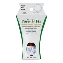 Porc-A-Fix Porcelain Touch-Up Repair Glaze Paint Kit, Arctic White, AS-75 (Matches American Standard)