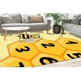 thumbnail image 2 of Nursery Rug, Yellow Rug, Home Decor, Bee Rug, Housewarming Gift, Children Room Rug, Kids Room Rugs, Easy To Clean Rug, Machine Washable Rug, 2.3'x3.3' - 70x110 cm, 2 of 8