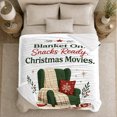 thumbnail image 5 of Christmas Movie Chair with Snacks, Cheerful Holiday Style for Movie Lovers, Cozy Theater Night Quote and Christmas Gift, Cozy Flannel Blanket for Family Room and Bedroom, Home Decor, 5 of 9