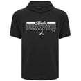 thumbnail image 2 of Men's Levelwear Black Atlanta Braves Phase Vanguard Hoodie T-Shirt, 2 of 3
