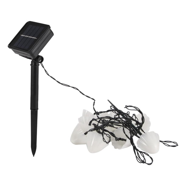 Cadena De Luz De Hongo Con Energía Solar De Plástico Con 12 * Led Blanco Cálido 1.2V 600Mah Hongo Solares Decorativas Para Decoración De Jardín De Jardín De Parque Yuarrent HA014446-00