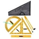 thumbnail image 1 of Juego de reglas de geometría matemática con bolsa de almacenamiento, material didáctico, material didáctico, triángulo 5 piezas, 1 of 9