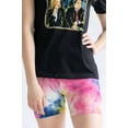 thumbnail image 2 of Ragstock Navy & Pink Tie Dye Bike Shorts, 2 of 4