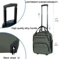 thumbnail image 6 of KROSER Carry On Underseat Luggage, 16-inch Lightweight Overnight Suitcase, Army Green, 6 of 7