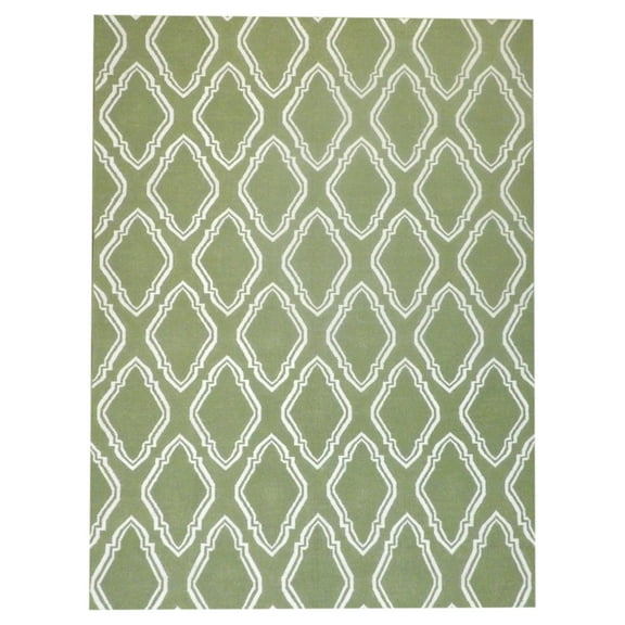 Wahi Rugs Hand Knotted Coastal Flat-Weave Indoor Outdoor Beach 8'0"x10'0" -w1091