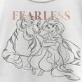 thumbnail image 2 of Girl's Aladdin Jasmine and Rajah Sketch  Graphic Tee White X Small, 2 of 4