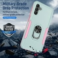 thumbnail image 5 of for Samsung A13 5G case, Galaxy A13 5G case, [Military Grade] with HD Screen Protector Magnetic Ring Kickstand Car Mount Protection Armor Phone Case Cover for Samsung Galaxy A13 5G, Mint, 5 of 8