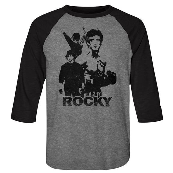 Rocky Rocky Gray Heather/Vintage Smoke Raglan T-Shirt