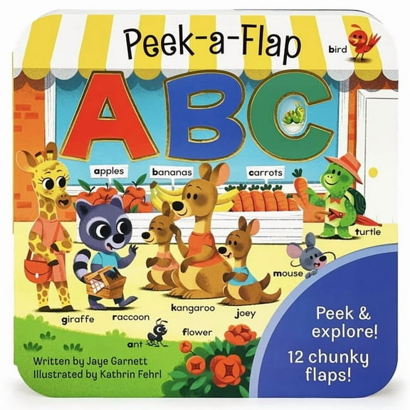 Peek-A-Flap ABC, (Board Book)