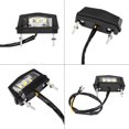 thumbnail image 5 of Luz LED para matrícula de motocicleta, 12 V, 3 unidades, LED, 2 cables, universal, para matrícula de motocicleta, luz trasera., 5 of 5