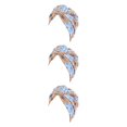 thumbnail image 3 of Sonducket Bohemian Styles Turbantes para mujer Diseño elástico Headwrap Pre-Tied Cap Skullcap plisado Sombreros de moda Swirly Headcover cielo azul Type1 NO1 Sonducket CBP206578, 3 of 6