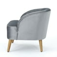 thumbnail image 6 of Scarlett Modern Cobalt Velvet Club Chairs (Set of 2), 6 of 10
