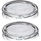 thumbnail image 2 of Portavelas Cumuiu Glass, paquete de 4 con 3 platos redondos transparentes, 2 of 4