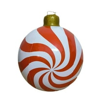 Mecorevxz Inflatable Christmas Ornaments 60cm Oversized Christmas Balls Decorations Props for Indoor and Outdoor Christmas Decorations