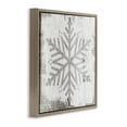 thumbnail image 3 of Stupell Industries Winter Nature Snowflake Shape Holiday Painting Brown Floater Framed Canvas Art Print Wall Art, 25 x 25, 3 of 9