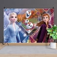 thumbnail image 1 of Fondo de foto de fiesta de Frozen, fondo colorido de dibujos animados, Anna, Elsa, Reina de la nieve, feliz cumpleaños, Baby Shower, 1 of 4