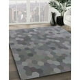thumbnail image 3 of Ahgly Company Machine Washable Indoor Round Transitional Dark Goldray Area Rugs, 6' Round, 3 of 7