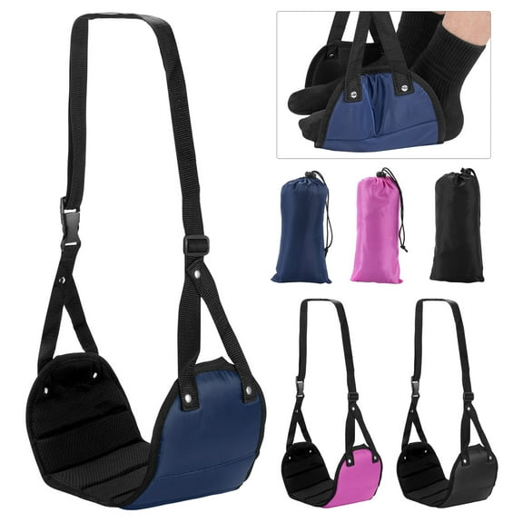 Tnobhg Airplane Footrest Foldable Adjustable Foot Hammock Relaxation Portable Plane Travel Foot Rest Office Dorm Travel Accessories