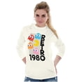 thumbnail image 4 of Retro PACMAN Arcade Game Characters Long Sleeve TShirt Men Women Brisco Brands S, 4 of 6