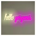 thumbnail image 1 of Letrero De Neón Hello Gorgeous Con Luz Regulable Por USB Para Bodas, Dormitorios Salas De Estar Clubes Bares Fiestas Decoración De Pared 40.6cmx14.7cm, 1 of 7