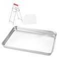 thumbnail image 4 of Juego de placa de acero inoxidable, bandeja Rectangular, bandeja para horno, bandeja para cocinar al vapor, 1 Juego, 4 of 7
