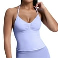 thumbnail image 1 of MIASHUI Camisoles pour Femmes Été Sans Manches Haut Décontracté avec Soutien-Gorge Intégré, Violet, m, 1 of 5