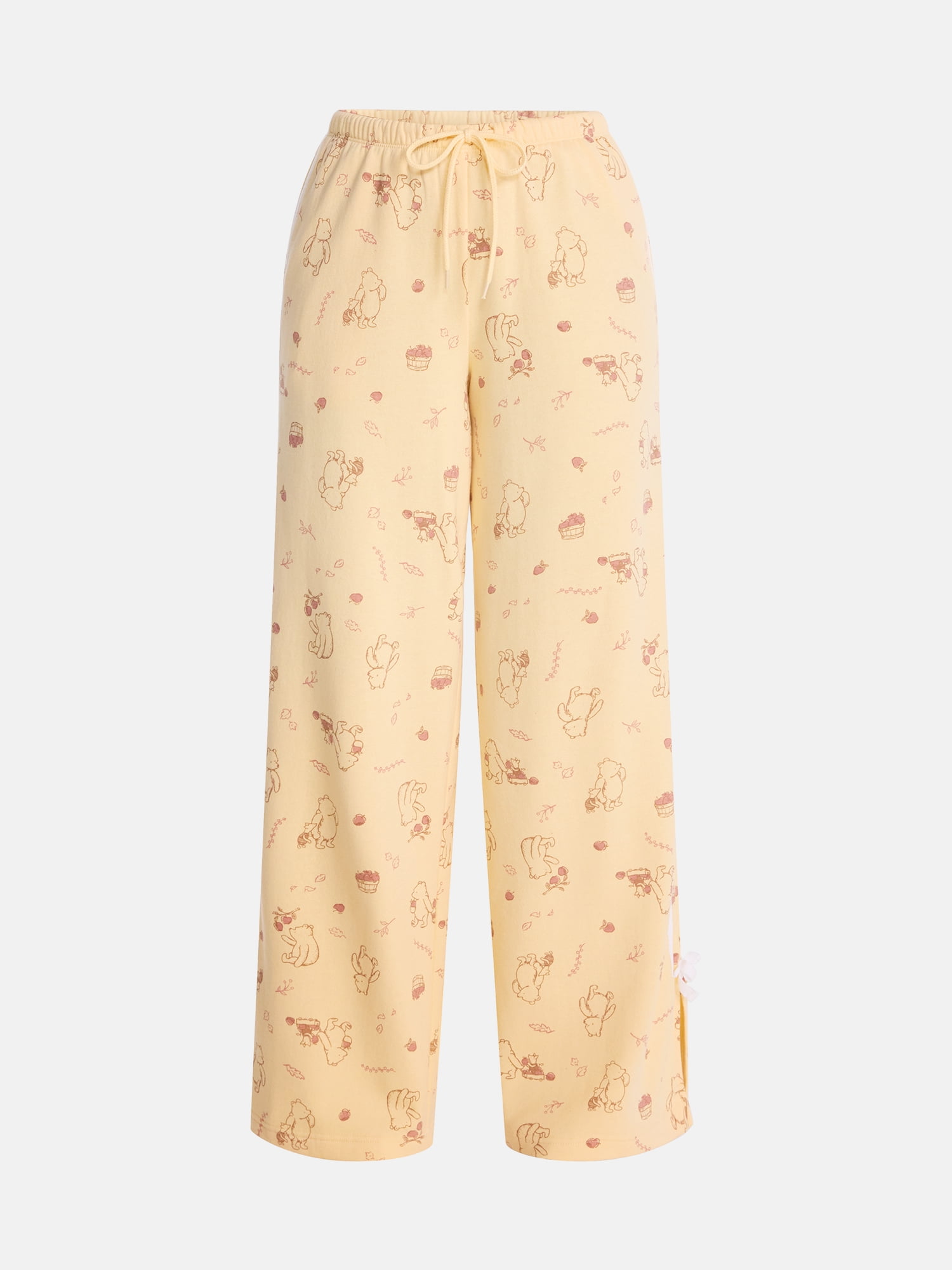 Winnie the Pooh Women's Fleece Wide Leg Jogger Pants, Sizes XXS-XXL