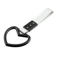 thumbnail image 1 of SPRING Heart shaped Car Electrostatic Strap Decorative Hanging Ring Rear Bumper Ring silver + black, 1 of 1