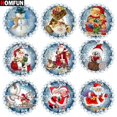 thumbnail image 2 of HOMFUN-pintura de diamantes 5D Diy "paisaje de Santa Claus", bordado de resina, punto de cruz hecho a mano, regalo, 2 of 4