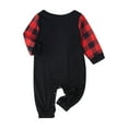 thumbnail image 4 of Family Christmas Pajamas Matching Set – Happy NEW Year Plaid Long Sleeve Top & Pants, Red & Black Holiday Sleepwear, 2-Piece Set for Teens & Adults, 4 of 4