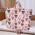 thumbnail image 5 of Pit Bull Terrier Hooded Bath Towel，60"x35" for Ages 3 To 12 Kids, Quick Dry Lightweight Soft Microfiber Hood Beach Towel Cover Up for Kids, 5 of 7