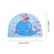 thumbnail image 4 of Gorro de Natación Azul con Patrón de Ballena Elástico 1 Pc, 4 of 6