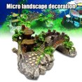 thumbnail image 2 of CAROOTU Aquarium Ornament Photography Prop Fish Tank Decoration Bridge Landscape Tree, 2 of 6