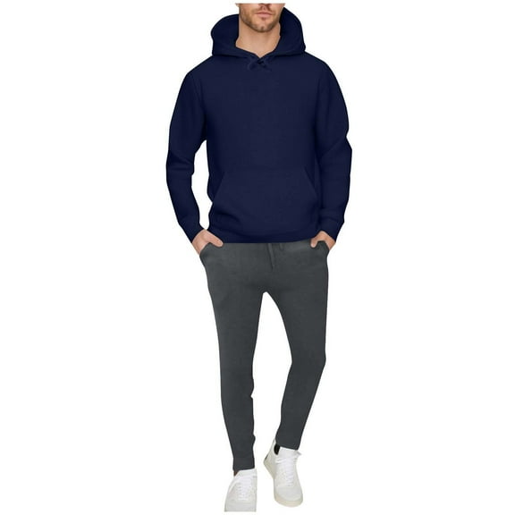 Chiccall Fleece 2 Piece Sets with Pockets Athletic Casual Hooded Sweatshirts and Joggers Set Sweatsuit Outfits