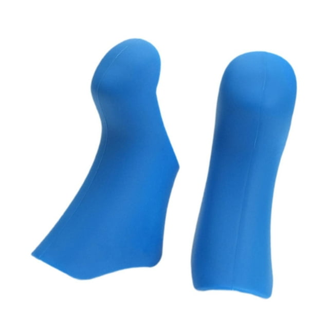 2 fundas protectoras para palanca de cambios de freno de bicicleta, para manillar de bicicleta Azul