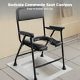 Commode Seat Cushion, Super Soft Sponge Padded Commode Chair Seat Pad