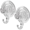 thumbnail image 2 of Clear Plastic Suction Cup Hook Clear Plastic Suction Cup Wall Hooks Suction Cup Hooks Holder for Shower Loofah Sponge Window Glass Wall Christmas Wreath, 2 of 5