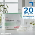 thumbnail image 3 of McKesson Super Underwear, Incontinence, Moderate Absorbency, Medium, 20 Ct, 3 of 11